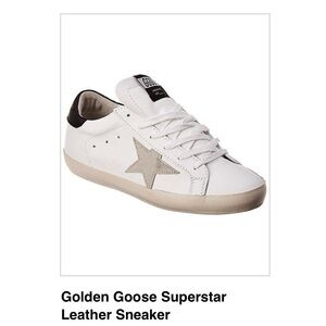 Golden goose classic white sneaker with black